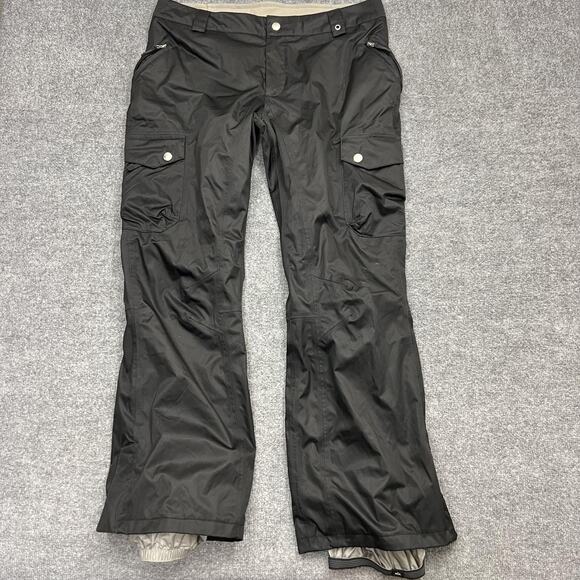 Burton Snow Pants Mens XL Black DRYRIDE Waterproof Cargo Ski
